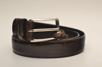 Felisi　" 85/07-SA Leather Belt - Embossed Crocodile "　col.DARK BROWN