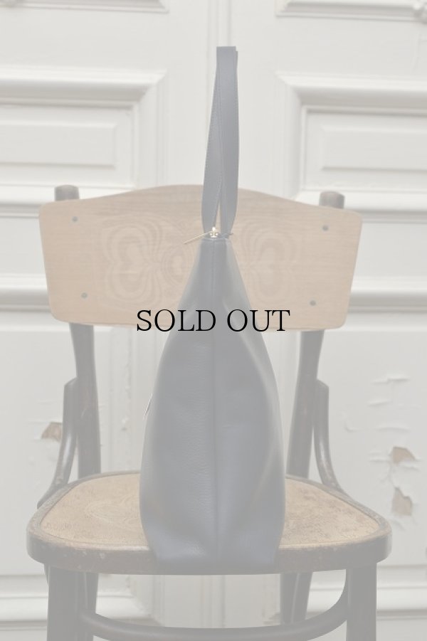 画像4: TSATSAS　" LUCID NINETY L - Leather Shoulder / Hand Bag "　col.NAVY