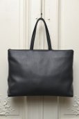 画像1: TSATSAS "LUCID NINETY L"　Leather Shoulder / Hand Bag  col.BLACK (1)