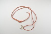 m.a+　" PISTACIO NECKLACE "　col.KANGEROO LEATHER TIGERLILY RED