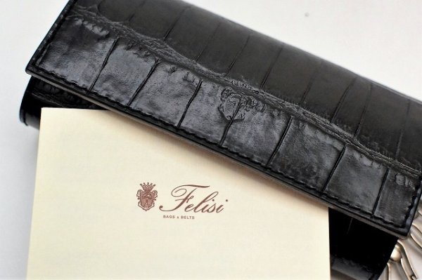 画像7: Felisi　" 921/SA Key Case - Embossed Crocodile "   col.BLACK