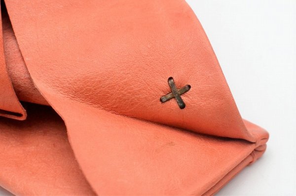 画像8: m.a+　" SMALL WALLET "　col.KANGAROO LEATHER TIGERLILY RED