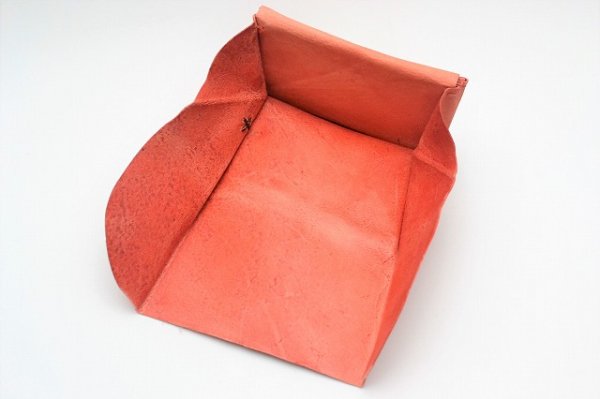 画像7: m.a+　" SMALL WALLET "　col.KANGAROO LEATHER TIGERLILY RED