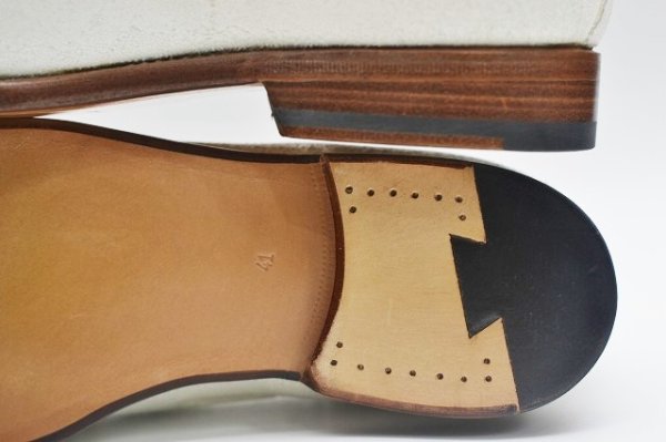 画像9: F.lli Giacometti　" Suede Leather Tassel Loafer : Cordvan Toe "　col.Bianco