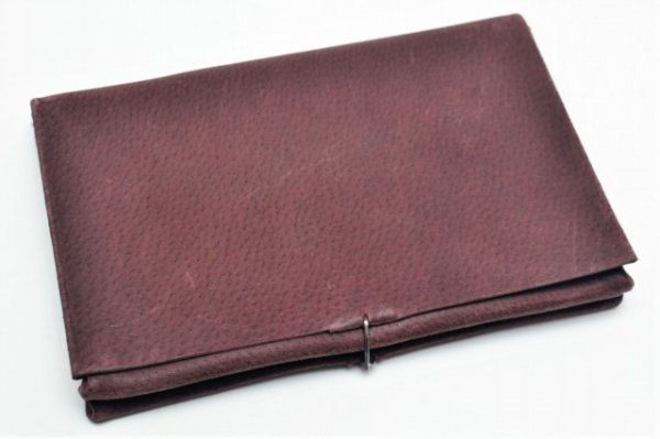 画像4: m.a+　" EXTRA LARGE WALLET "　col.PIG LEATHER WINE(LIGHT)