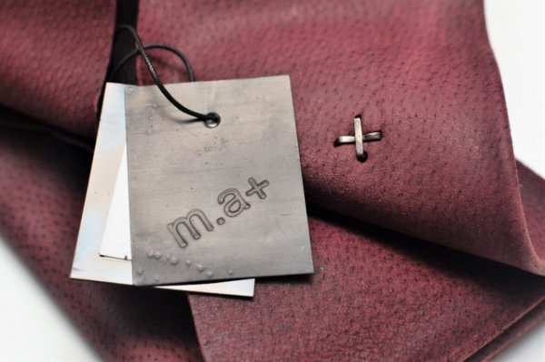 画像10: m.a+　" EXTRA LARGE WALLET "　col.PIG LEATHER WINE(LIGHT)