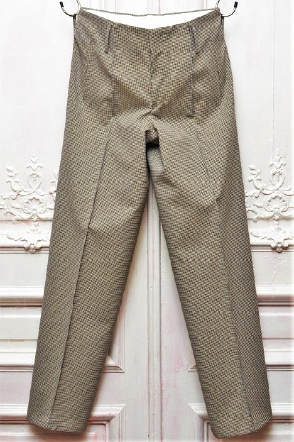画像1: OVERCOAT　" Wide Leg Trouser For Men in Hardcover Check "　col.Multi Check