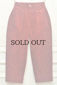 TUKI　" combat pants - Corduroy "　col.red(21)