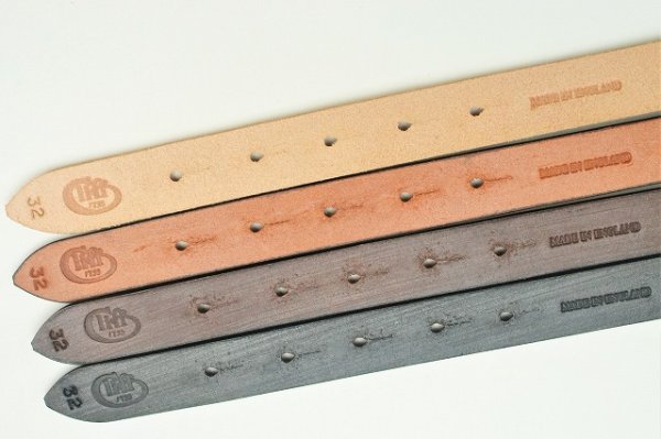 画像6: JABEZ CLIFF　" Dome Rivets Narrow Leather Belt "　col.BLACK