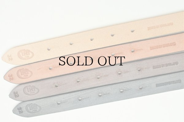 画像6: JABEZ CLIFF　" Dome Rivets Narrow Leather Belt "　col.CHESNUTT