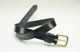 画像1: JABEZ CLIFF　" Stirrup Leather Belt "　col.BLACK (1)