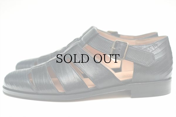 画像1: F.lli Giacometti　" Fausto - Gurkha sandals "　col.Blu
