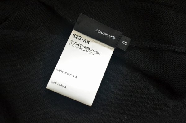 画像8: ACRONYM　" Cashllama Long Sleeve Sweater "　col.Black