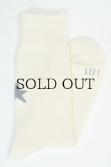 ROSTERSOX　" STAR SOCKS "　col.WHITE (ivory) x NAVY