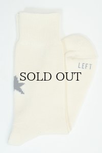 ROSTERSOX　" STAR SOCKS "　col.WHITE (ivory) x NAVY