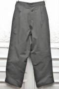TUKI　" reversed pants - heavy woolen melton / ring-spun combed cotton "　col.steel blue(34)