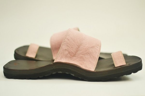 画像2: JUTTA NEUMANN　" Alice Square - Leather Sandals "　col.Pink Calf Hair