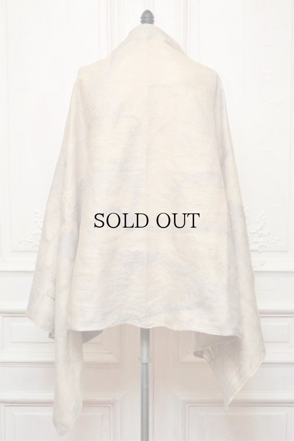 画像5: SILVANA MANETTI　" WOOL SILK STOLE - LIGHT 200 "　col.Beige / Ice