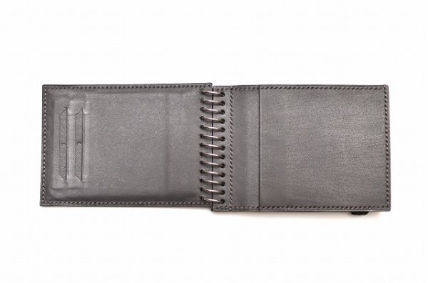画像5: ED ROBERT JUDSON　" MEMO - Flat Oil Smooth Harf Wallet "　col.CHARCOAL(08)