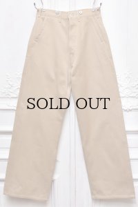Taiga Takahashi　" ENGINEER TROUSERS  "　col.Natural Dyed Beige