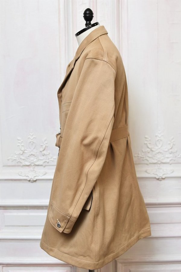 画像4: Taiga Takahashi　" BELTED ENGINEER COAT  "　col.Natural Dyed Beige