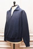画像3: A.PRESSE　" Vintage Half Zip Sweatshirt "　col.Navy (3)