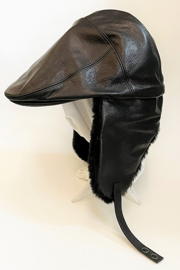 画像7: KIJIMA TAKAYUKI " Cow Leather Casqette " col.Black