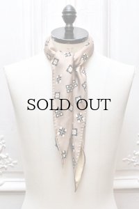 Fratelli Luigi　" Rhombus Scarf "　col.Gray x Ivory
