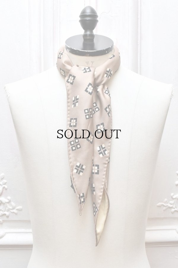 画像1: Fratelli Luigi　" Rhombus Scarf "　col.Gray x Ivory