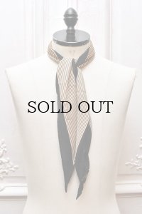 Fratelli Luigi　" Rhombus Scarf - ST "　col.Black / Camel