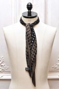 Fratelli Luigi　" Rhombus Scarf - Dot "　col.Olive / Black / White