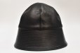 画像2: KIJIMA TAKAYUKI　" Leather Metro Hat "　col.Black (2)