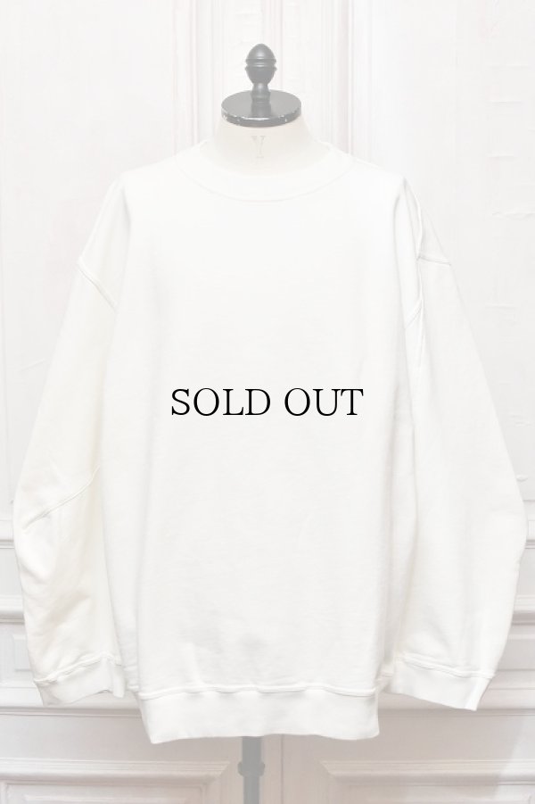 画像1: Marina Yee　" MY Sweet1 - Large Sweatshirt（turned sleeves) "　col.Off White