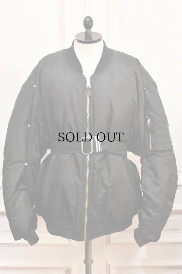 画像1: Marina Yee　" M.Y Bomber - customized bomber jacket "　col.Black