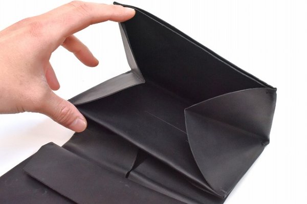 画像6: m.a+　" EXTRA LARGE DOUBLE WALLET "　col.COW LEATHER BLACK