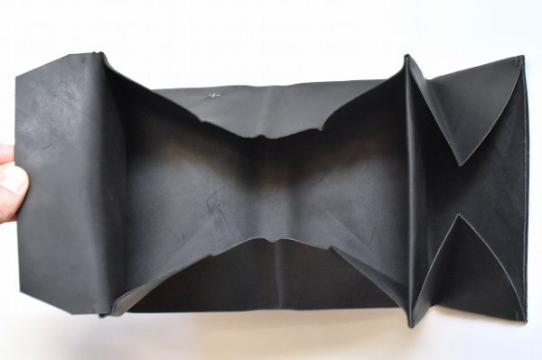 画像7: m.a+　" EXTRA LARGE DOUBLE WALLET "　col.COW LEATHER BLACK