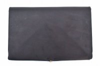 m.a+　" EXTRA LARGE DOUBLE WALLET "　col.COW LEATHER BLACK