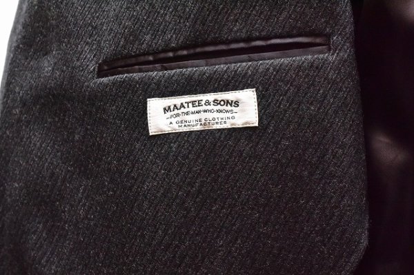 画像9: MAATEE&SONS " CHESTERFIELD COAT - French Karsey " col.Chacoal