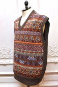 画像3: NICENESS　" RITCHIE / Fair isle knit vest "　col.O.Brown