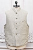 画像1: Taiga Takahashi　" STAND COLLAR VEST "　col.Melange Ivory (1)