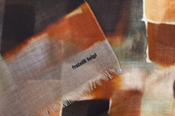 画像4: Fratelli Luigi　" Cotton Linen Silk Scarf "　col.Brown