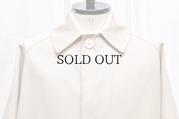 画像2: MAATEE＆SONS　" W-Face 手まつり Balmacaan - Cotton W-Face "　col.Oyster White