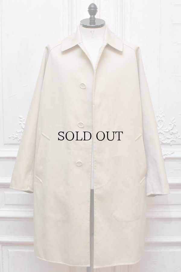 画像4: MAATEE＆SONS　" W-Face 手まつり Balmacaan - Cotton W-Face "　col.Oyster White