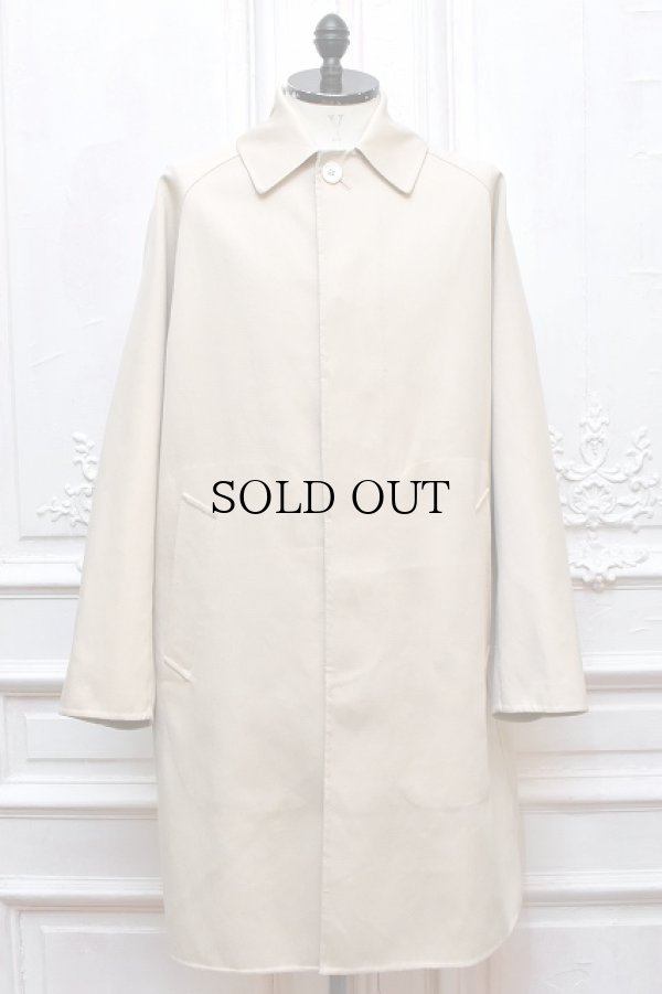 画像1: MAATEE＆SONS　" W-Face 手まつり Balmacaan - Cotton W-Face "　col.Oyster White