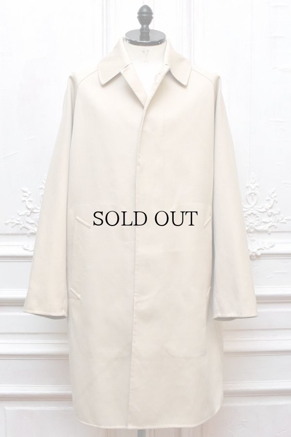 画像3: MAATEE＆SONS　" W-Face 手まつり Balmacaan - Cotton W-Face "　col.Oyster White