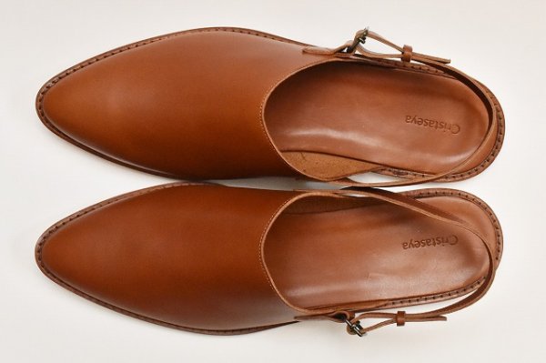 画像4: Cristaseya 　" Leather slipper  "　col.Cognac
