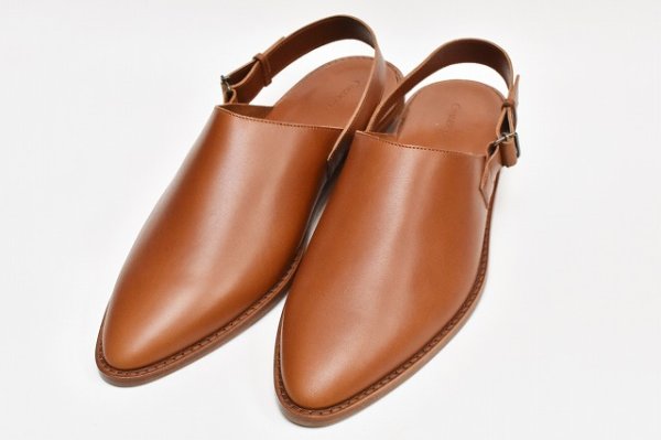 画像2: Cristaseya 　" Leather slipper  "　col.Cognac