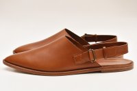 Cristaseya 　" Leather slipper  "　col.Cognac