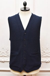 Taiga Takahashi　" KNITTED VEST"　col.Navy