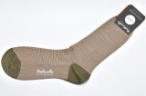 Pantherella　" Cotton Knit Sox - Petworth - Pique Stitch "　col.Mid Brown